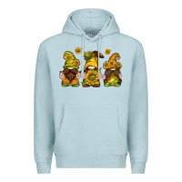 Blue Mist sunflower gnomies Premium Hoodie - texasbilliewilder