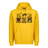 Lemon sunflower gnomies Premium Hoodie - texasbilliewilder