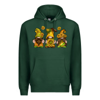 Sports Green sunflower gnomies Premium Hoodie - texasbilliewilder