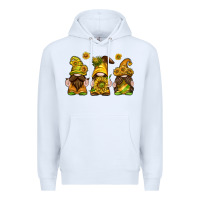 White sunflower gnomies Premium Hoodie - texasbilliewilder