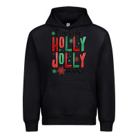 Black somebodys holly jolly mama Urban Hoodie - MaliasSmallBusiness