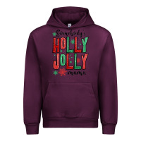 Mauve Wine somebodys holly jolly mama Urban Hoodie - MaliasSmallBusiness