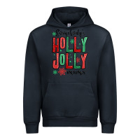 Navy somebodys holly jolly mama Urban Hoodie - MaliasSmallBusiness