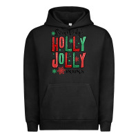 Pigment Black somebodys holly jolly mama Urban Hoodie - MaliasSmallBusiness