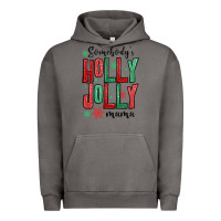 Pigment Tornado somebodys holly jolly mama Urban Hoodie - MaliasSmallBusiness