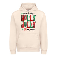 Sandshell somebodys holly jolly mama Urban Hoodie - MaliasSmallBusiness