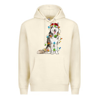 Sandshell Husky Christmas Lights Premium Hoodie - RanaPortraitStore