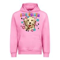 Fuchsia Pink stay golden Urban Hoodie - MaliasSmallBusiness