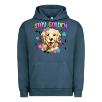 Pigment Midnight Navy stay golden Urban Hoodie - MaliasSmallBusiness