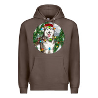 Coffee husky and farm ornament Premium Hoodie - RanaPortraitStore