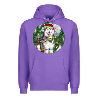 Purple husky and farm ornament Premium Hoodie - RanaPortraitStore