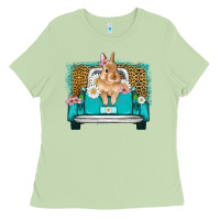 Easter Bunny Truck Ladies Tee | Teevron