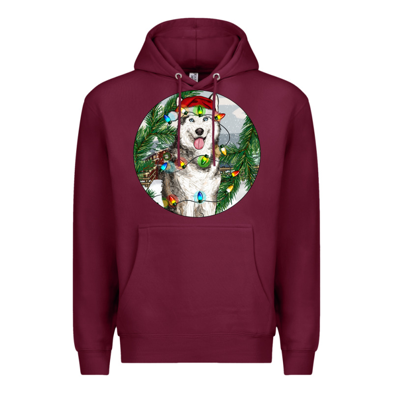 Husky And Farm Ornament Premium Hoodie by RanaPortraitStore | Teevron