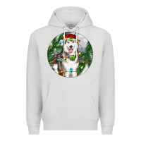 Dove Grey husky and farm ornament Premium Hoodie - RanaPortraitStore