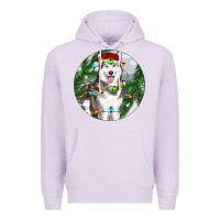 Lilac husky and farm ornament Premium Hoodie - RanaPortraitStore