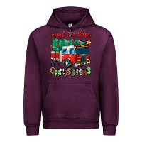 Mauve Wine sound the alarm its christmas fire truck Urban Hoodie - MaliasSmallBusiness
