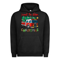 Pigment Black sound the alarm its christmas fire truck Urban Hoodie - MaliasSmallBusiness