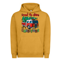 Pigment Peanut Butter sound the alarm its christmas fire truck Urban Hoodie - MaliasSmallBusiness