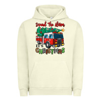 Pigment Pistachio sound the alarm its christmas fire truck Urban Hoodie - MaliasSmallBusiness