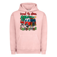 Pigment Salmon sound the alarm its christmas fire truck Urban Hoodie - MaliasSmallBusiness