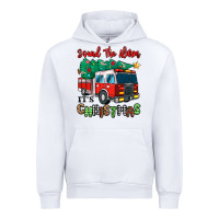 White sound the alarm its christmas fire truck Urban Hoodie - MaliasSmallBusiness