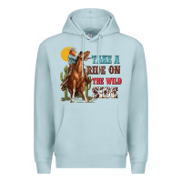 Blue Mist take a ride on the wild side with rodeo Premium Hoodie - texasbilliewilder