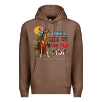 Chestnut take a ride on the wild side with rodeo Premium Hoodie - texasbilliewilder