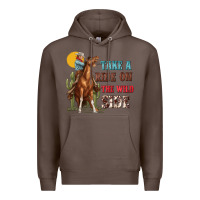 Coffee take a ride on the wild side with rodeo Premium Hoodie - texasbilliewilder