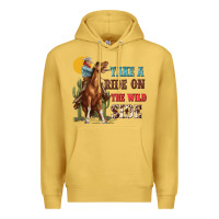Antique Gold take a ride on the wild side with rodeo Premium Hoodie - texasbilliewilder