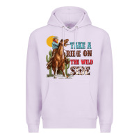 Lilac take a ride on the wild side with rodeo Premium Hoodie - texasbilliewilder