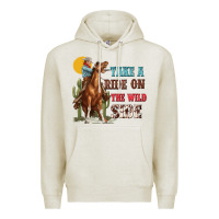 Oatmeal Heather take a ride on the wild side with rodeo Premium Hoodie - texasbilliewilder