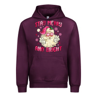 Mauve Wine stay merry and bright Urban Hoodie - MaliasSmallBusiness