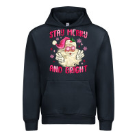 Navy stay merry and bright Urban Hoodie - MaliasSmallBusiness