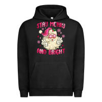 Pigment Black stay merry and bright Urban Hoodie - MaliasSmallBusiness