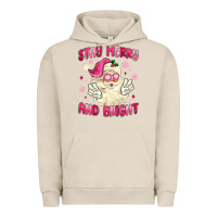 Pigment French Oak stay merry and bright Urban Hoodie - MaliasSmallBusiness