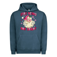 Pigment Midnight Navy stay merry and bright Urban Hoodie - MaliasSmallBusiness