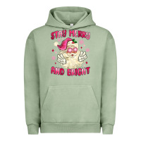 Pigment Oil Green stay merry and bright Urban Hoodie - MaliasSmallBusiness