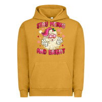 Pigment Peanut Butter stay merry and bright Urban Hoodie - MaliasSmallBusiness