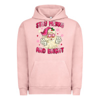 Pigment Salmon stay merry and bright Urban Hoodie - MaliasSmallBusiness