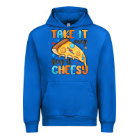 Cobalt take it easy keep it cheesy Urban Hoodie - MaliasSmallBusiness