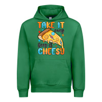 Emerald take it easy keep it cheesy Urban Hoodie - MaliasSmallBusiness