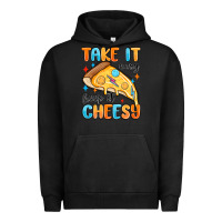 Pigment Black take it easy keep it cheesy Urban Hoodie - MaliasSmallBusiness