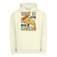 Pigment Pistachio take it easy keep it cheesy Urban Hoodie - MaliasSmallBusiness