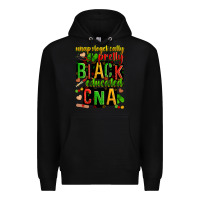 Black unapologetically pretty black and educated cna zillion Premium Hoodie - Zillion Design Studio