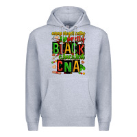 Heather Grey unapologetically pretty black and educated cna zillion Premium Hoodie - Zillion Design Studio