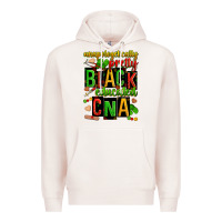 Pale Pink unapologetically pretty black and educated cna zillion Premium Hoodie - Zillion Design Studio