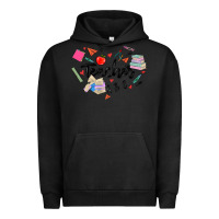 Pigment Black teacher heart Urban Hoodie - MaliasSmallBusiness
