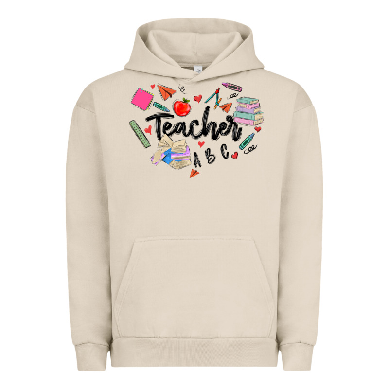 Teacher Heart Urban Hoodie by MaliasSmallBusiness | Teevron