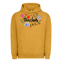 Pigment Peanut Butter teacher heart Urban Hoodie - MaliasSmallBusiness