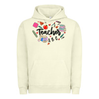 Pigment Pistachio teacher heart Urban Hoodie - MaliasSmallBusiness